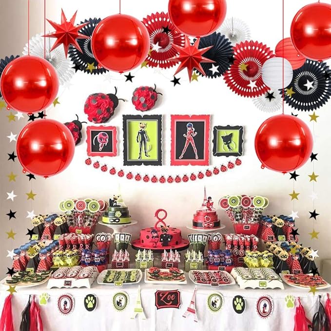 10 pcs Red 4D balloon, 10 inch Foil Mylar Sphere Balloon - Image 6