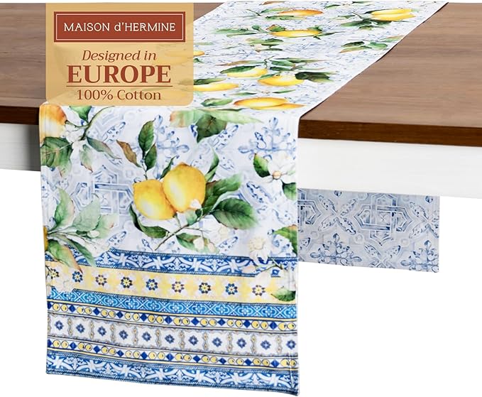 Maison d' Hermine Table Runner 100% Cotton Double Layer Table Runners 108 by MaisondHermine