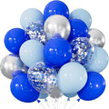 Royal Blue and Silver Balloons by Adeyoo