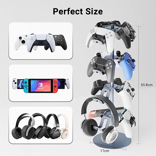 Gaming Controller Holder Aluminum Alloy 4 Layers, 360-degree rotatable - Image 2