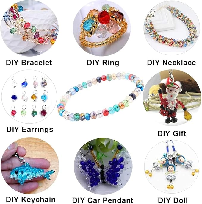100PCS 8MM Crystal Glass Beads - Image 4