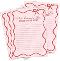 DEEKA 30 PCS Bridal Shower Games Card by DEEKA