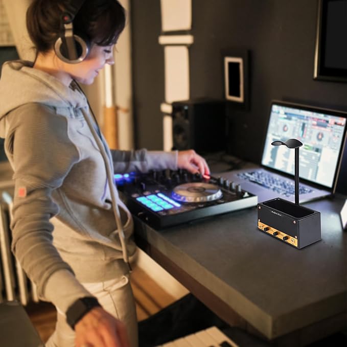 Headphone Stand with Cable Storage, Display Music Lovers' Decorative Items & - Image 6