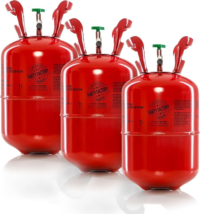 Party Factory set of 3 helium tanks by PartyFactory