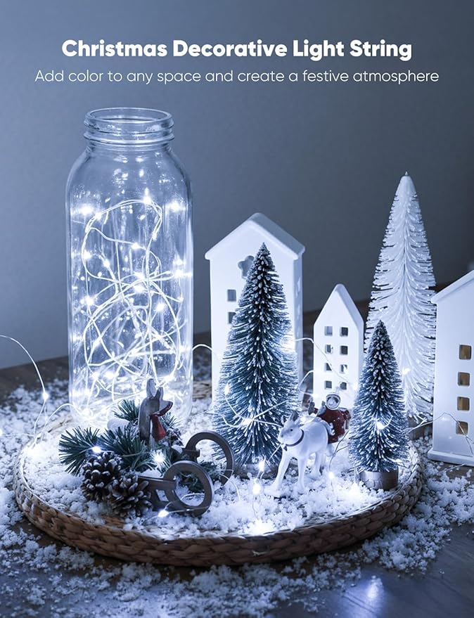 Minetom 20 Pack Fairy Lights Battery Operated String Lights, 8 Modes & Timer - Image 6