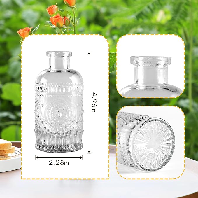 Glass Bud Vases in Bulk, Small Glass Vases - Image 5