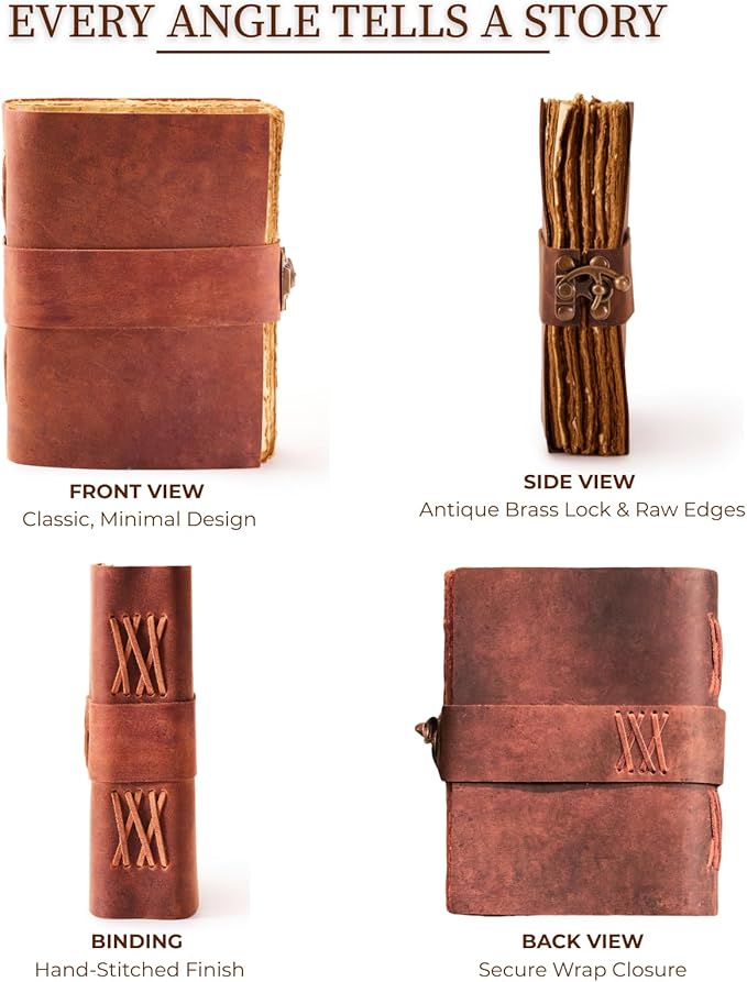 NomadCraftsCo. Vintage Leather Journal - Image 4