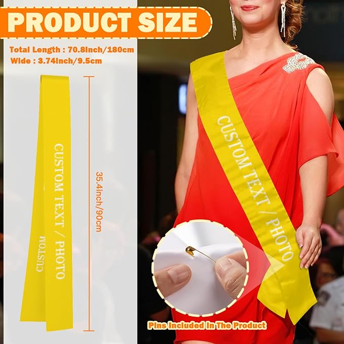 Custom Sash, Personalized Birthday Sash - Image 3