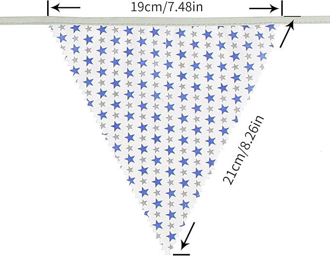 jijAcraft 39Ft Triangle Bunting Banner, Baby Shower, Outdoor and Home - Image 2
