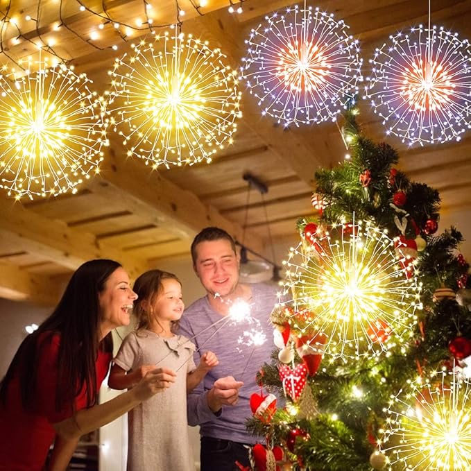 Admitrack String Lights Christmas Lights, 198 LED 8 Modes Dimmable - Image 5