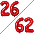 GOER Number 26 Balloons for 26th Birthday Party Decorations, 42 Inch Jumbo Foil by GOER
