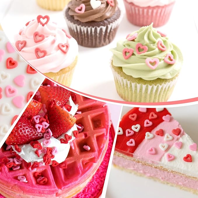 Edible Sweet Heart Sprinkles For Cake Decorating, Love Sugar Mixes 150g/5.29oz - Image 8