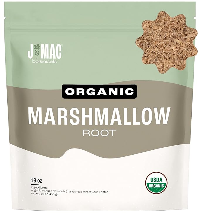 J Mac Botanicals Organic Marshmallow Root Herb Tea by JMACBOTANICALS