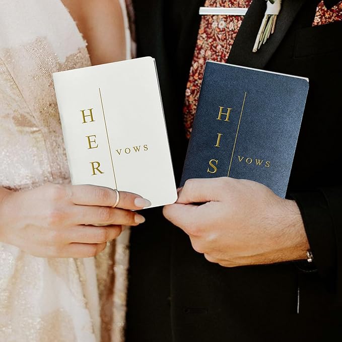 Vow Books His and Hers Wedding Vow Books Bride and Groom Vow Books Wedding - Image 7