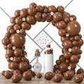 90pack Brown Balloons Different Size 18/12/10/5 Inch Brown Balloon Garland Arch by Voircoloria