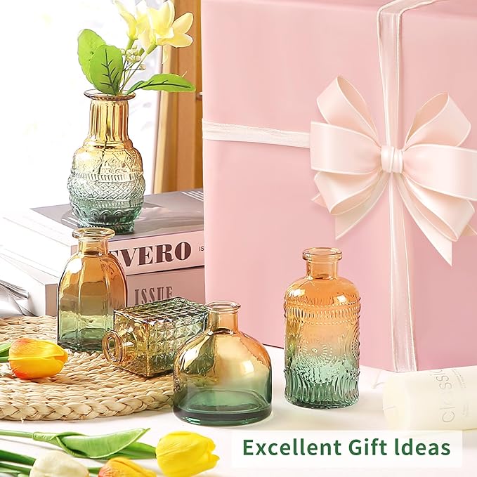 Glass Bud Vases in Bulk Set of 30 Pcs, Small Glass Vases - Image 3