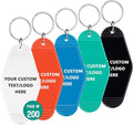 Custom Vintage Hotel Motel Keychains 200 Pack, Personalized Logo, Text Bulk by Paintechz