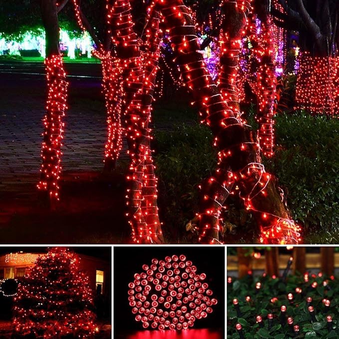 Toodour Solar Christmas Lights, 72ft 200 LED 8 Modes Outdoor Christmas String - Image 3