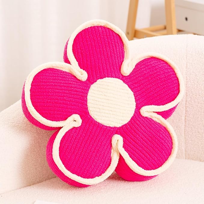 Soft Flower Shaped Floor Cushion, Decorative Throw Pillow, Cute Seating Cushion by Kcvvcr