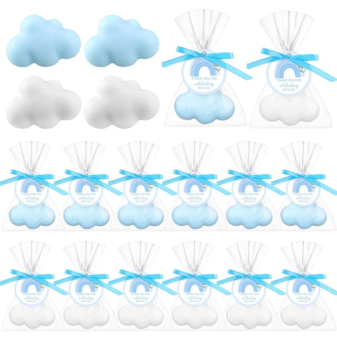 Demissle 20 Pcs Cloud Baby Shower Soap Favors Mini Handmade Soap Gifts by Demissle
