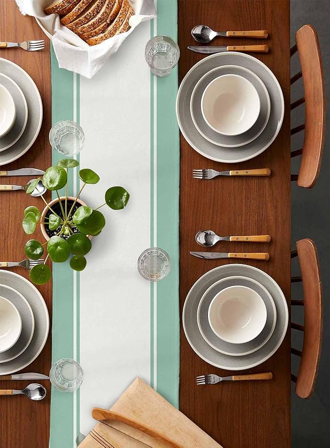 Eucalyptus Cotton Linen Table Runner - Image 5