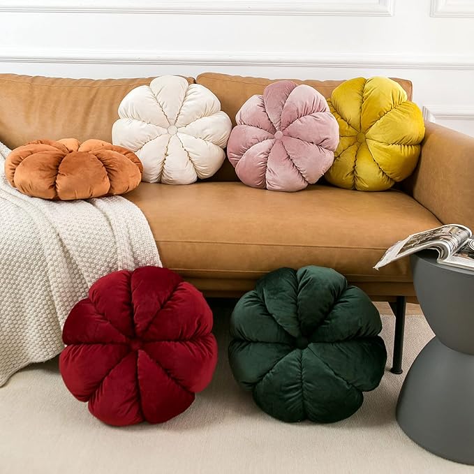 Flower Pillow Cushion Round Decorative Throw Pillow - Image 6