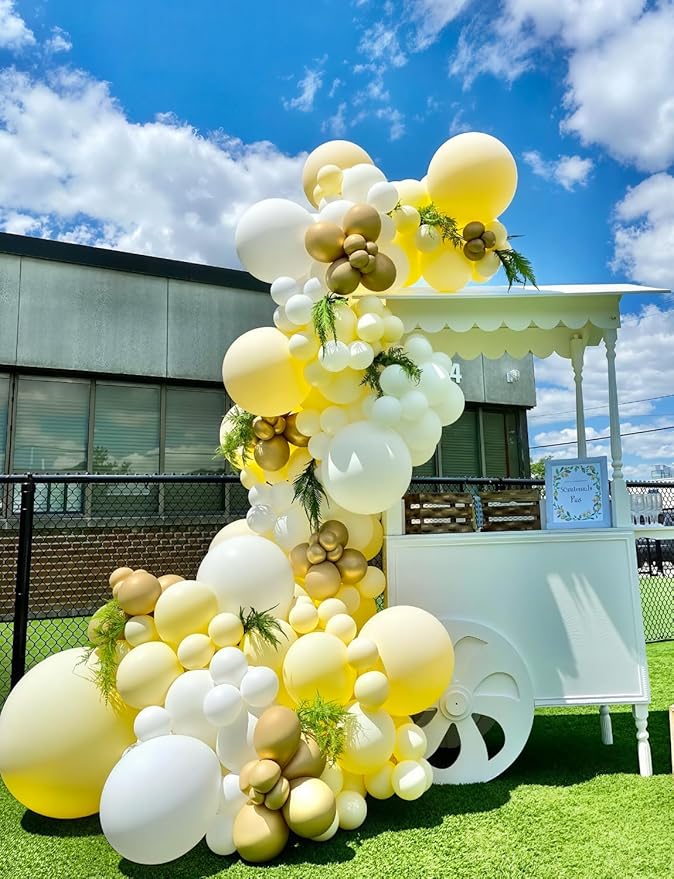 Yellow and White Balloons - Image 2