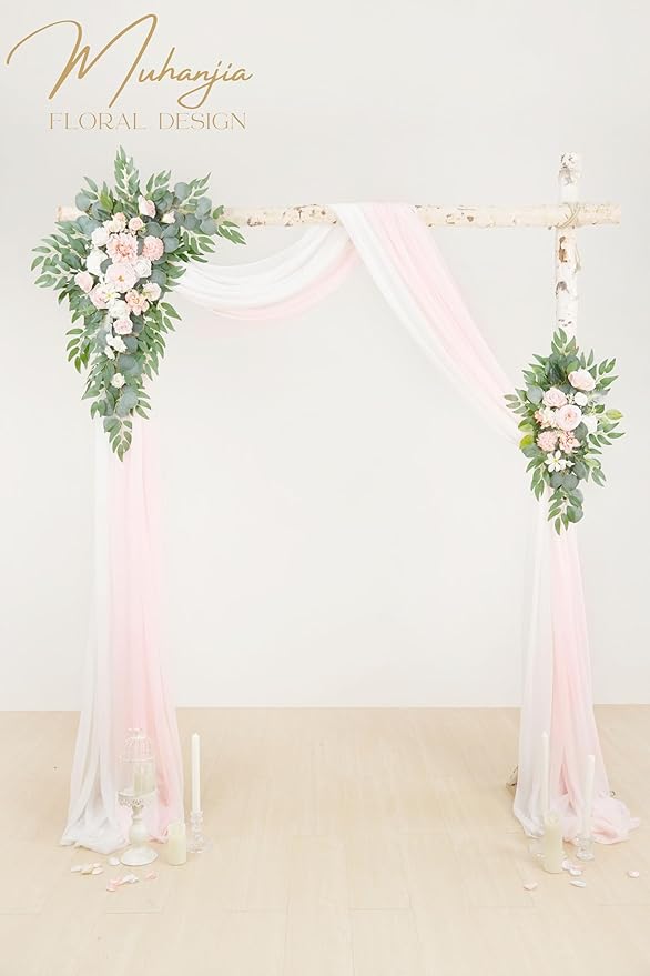 Artificial Arch Flowers Kit, Ceremony and Reception Background Rose Decoration - Image 2