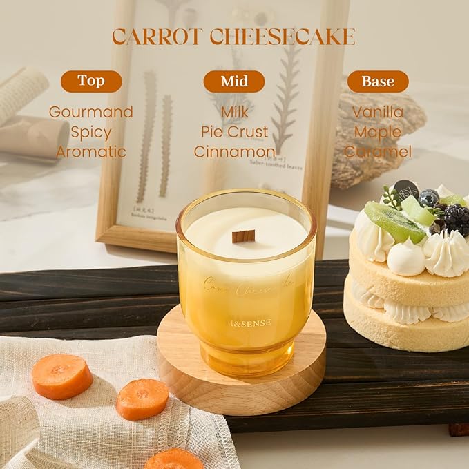 M&SENSE 9.88oz Natural Soy Wax Jar Candle - Image 3
