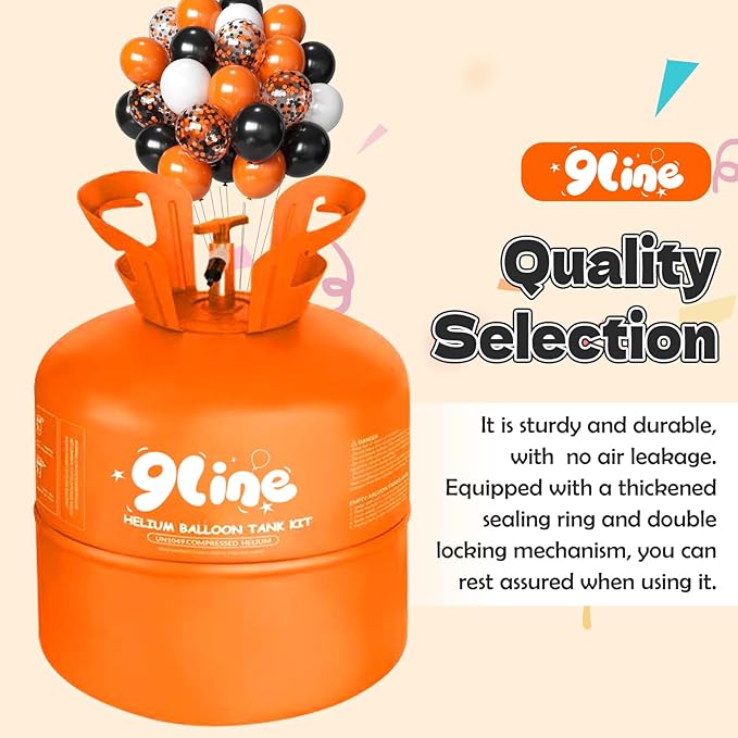 13L Helium Tank Up To 50 Latex Balloons, Helium Tank - Image 3