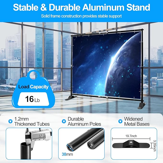 FUDESY 8x8 ft Backdrop Banner Stand, Heavy Duty Adjustable Background Stand Kit - Image 4