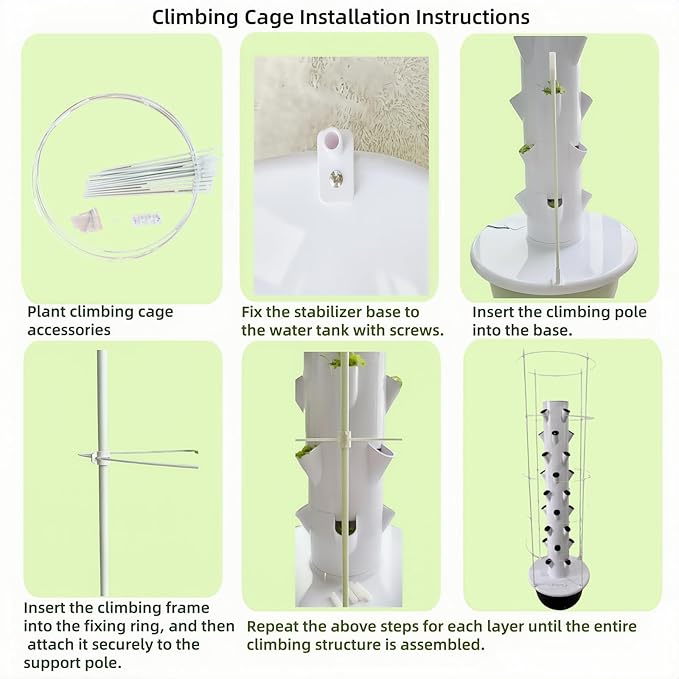 Hydroponic System Kit, Hydroponic Vertical Garden, Lettuce & Herb Starter Kit - Image 8