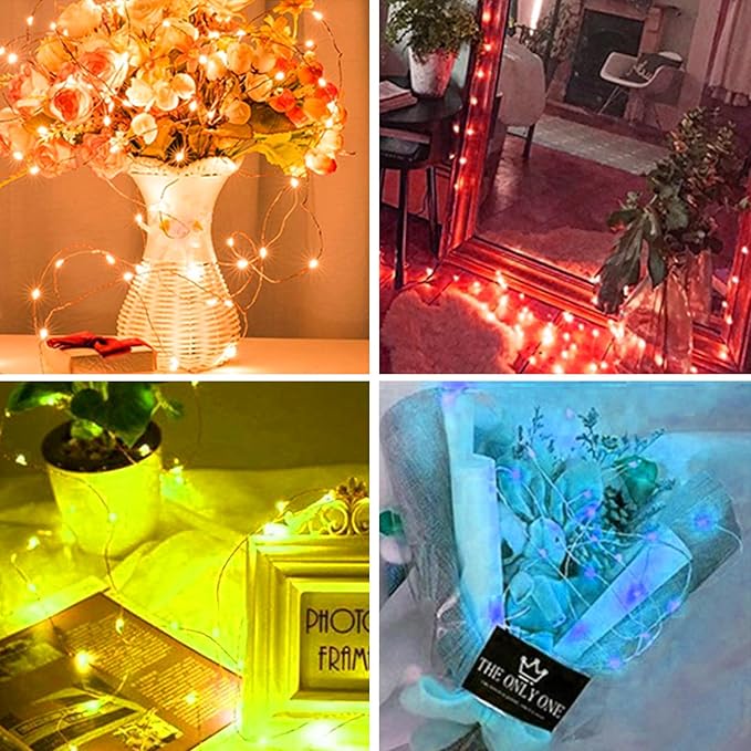 24 Pack LED Fairy Lights Battery Operated 7Ft 20Led Warm White Mini String - Image 3