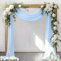 Socomi Wedding Arch Draping Fabric 3 Panels 29" x 19Ft Baby Blue Sheer Chiffon by Socomi