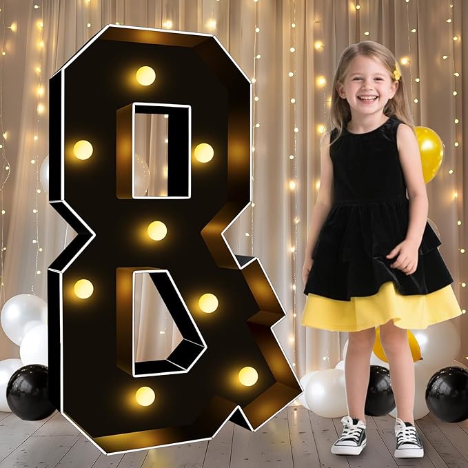 Pooqla 3FT Marquee Light Up Letters, Giant Mosaic Letter by Pooqla