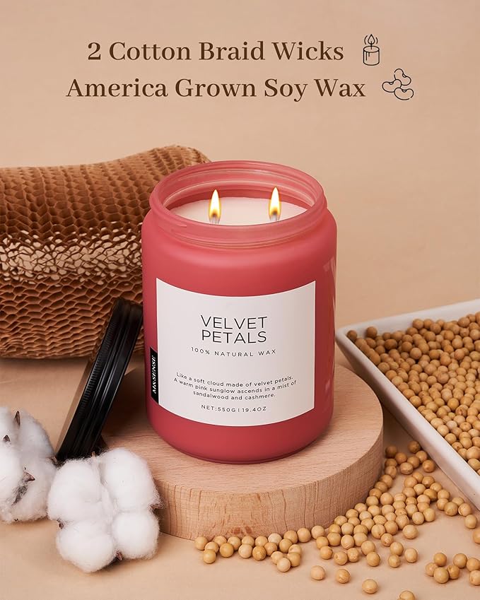M&SENSE Velvet Petals Large Soy Candles - Image 3
