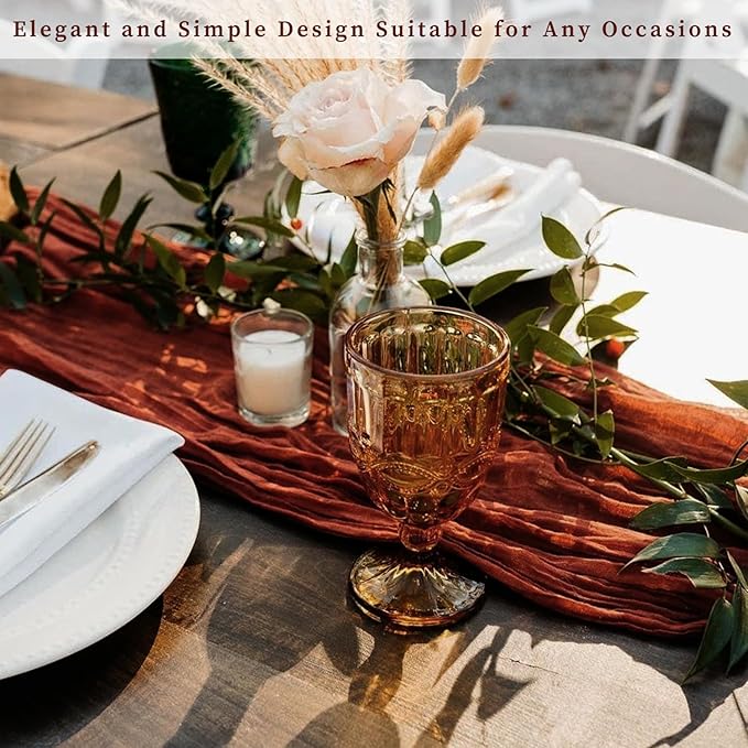 20 Pack Terracotta Cheesecloth Table Runner 10FT Boho Rustic Cheese Cloth Table - Image 7