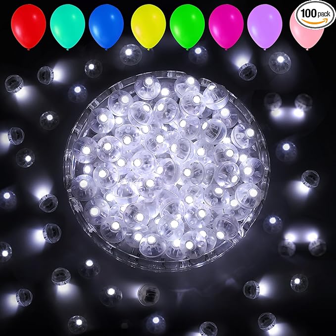 Aogist 100pcs Balloon Lights, Long Standby Time Waterproof Twinkle Mini Light by Aogist