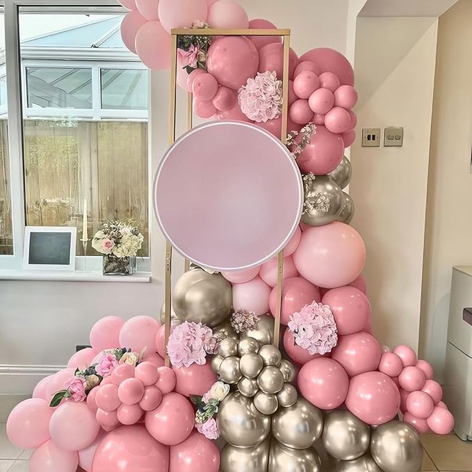 Dusty Pink White Balloons - Image 4