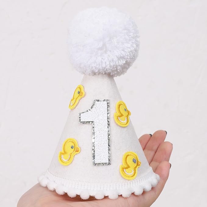 Little Yellow Duck 1st Birthday Party Hat - Image 7