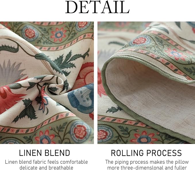 ISAENNE Designer Vintage Linen Extra Long Table Runner 118 Inches, Elegant - Image 6