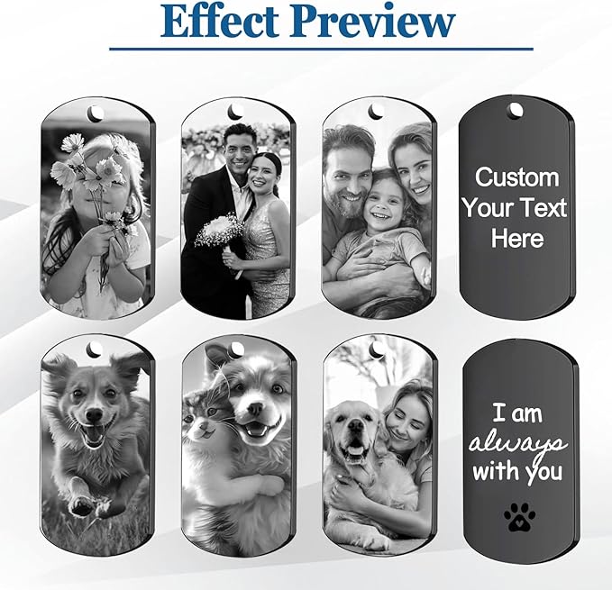 Custom Keychain with Picture, Personalized Keychain with Engraved Photo/Text - Image 5