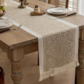 Table Runners 138 Inches, Waterproof Boho Table Runner by UWWGKK