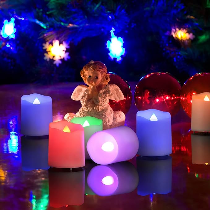 FREEPOWER Rechargeable Color Changing Tea Lights Candles - Image 5