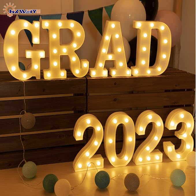 HXWEIYE Light Up Numbers-2, LED Marquee Number Lights Sign 26 Alphabet and 10 - Image 5