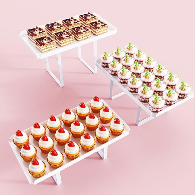3 Pieces Cupcake Stand Holder, Parties Events - Image 7