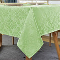 SASTYBALE Jacquard Damask Tablecloth Rectangle 52 x 70 Inch Light Green by SASTYBALE