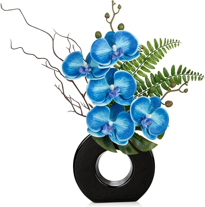 Briful Blue Orchid Fake Flowers by Briful
