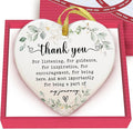 GOSSBY Heart-Shaped Thank You Ornament by Gossby