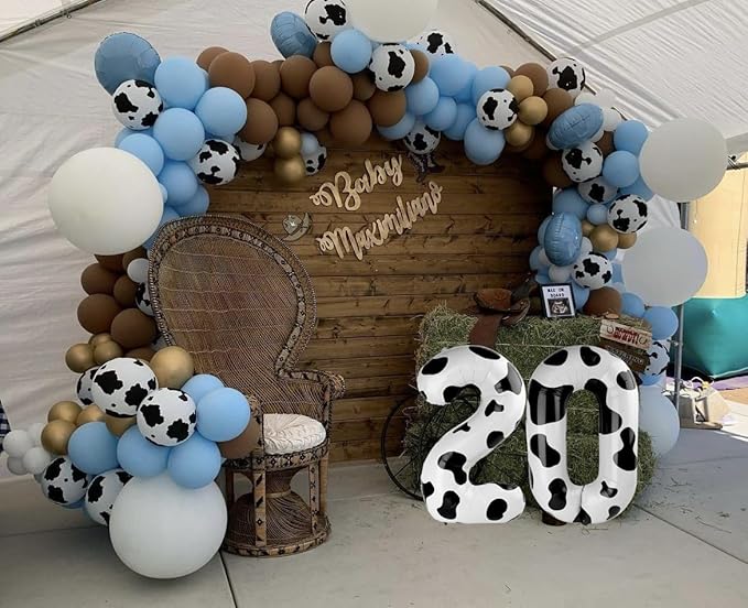 40 Inch Big Cow Print Number 2 Balloon Birthday Decoration, Number 2 Helium - Image 6